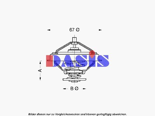 AKS DASIS Термостат, охлаждающая жидкость 750931N